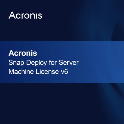 Acronis Snap Deploy for Server Machine License v6